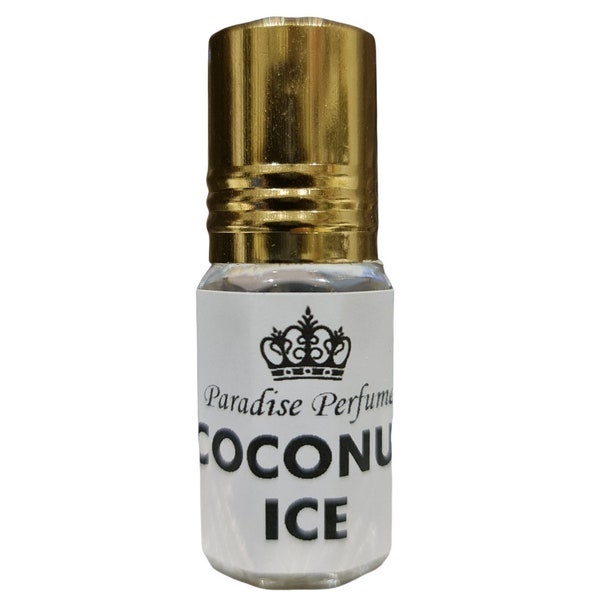 Coconut Ice | Gorgeous Delicious Roll On Fragrance Perfume Oil 3ml 6ml 12ml | Amazing Scent | Vegan & Cruelty-Free | Alcohol-Free | PPG
