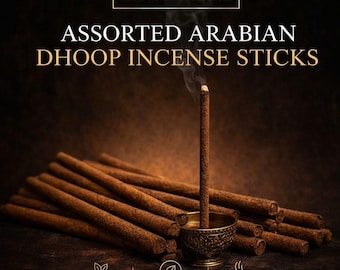 Handmade Arabian Incense Dhoop Sticks: Natural Fragrance, Charcoal Free