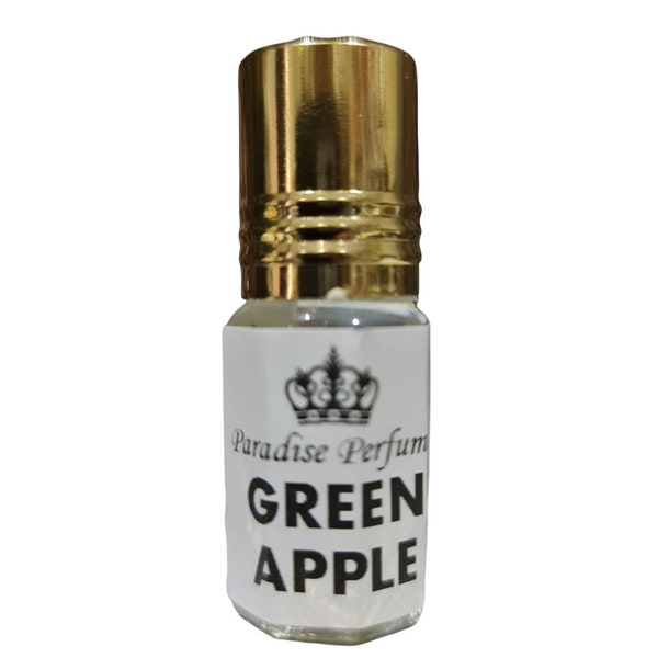 Green Apple | Gorgeous Crisp Fruity Roll On Fragrance Perfume Oil 3ml 6ml 12ml | Amazing Scent | Vegan & Cruelty-Free | Alcohol-Free | PPG