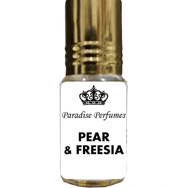 Peer en Freesia | Prachtige roll-on geurparfumolie 3ml 6ml 12ml | Geweldige geur | Veganistisch en dierproefvrij | Alcoholvrij | PPG