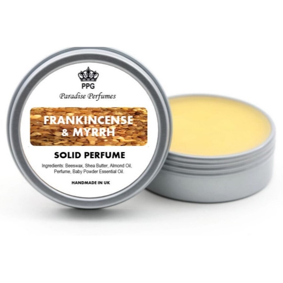 Frankincense & Myrrh Natural Solid Perfume Fragrance Balm 15ml Scent