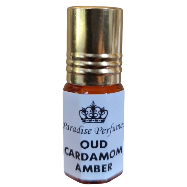 Oud Cardamom Amber | Gorgeous Roll On Fragrance Perfume Oil 3ml 6ml 12ml | Amazing Scent | Vegan & Cruelty-Free | Alcohol-Free | PPG