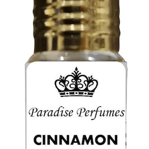 Cinnamon Vanilla Perfume Oil: Vegan Alcohol-Free Fragrance