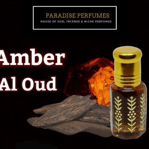 Olio profumato Amber Al Oud: legno di agar arabo, spezie floreali, 3 ml
