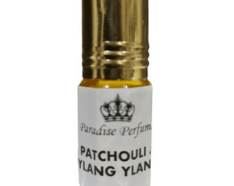 Patchouli Ylang Ylang Roll On Perfume Oil: Vegan, Alcohol-Free