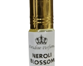 Neroli Blossom Perfume Oil: Woody Musky Scent, Vegan & Alcohol-Free