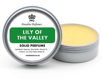 Lily of the Valley Solid Perfume: Handmade, Alcohol-Free Balm (15ml)