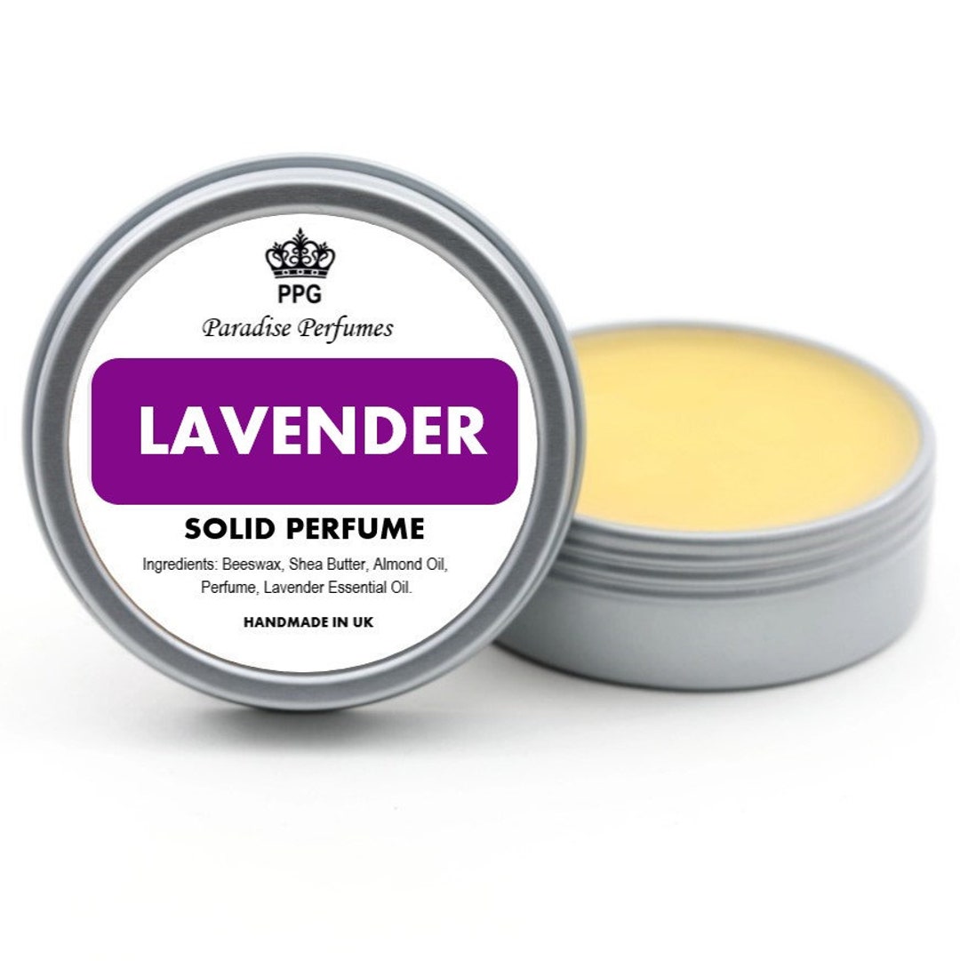 Lavender Natural Solid Perfume Fragrance Balm 15ml Scent Crueltyfree