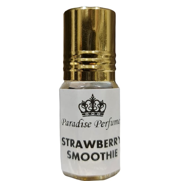 Strawberry Smoothie | Gorgeous Roll On Fragrance Perfume Oil 3ml 6ml 12ml | Amazing Scent | Vegan & Cruelty-Free | Alcohol-Free | PPG