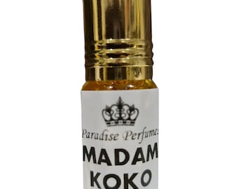 Madam Koko | Gorgeous Seductive Woody Ambery Roll On Fragrance Perfume Oil 3ml 6ml 12ml | Scent | Vegan & Cruelty-Free | Alcohol-Free | PPG