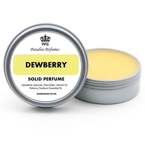 Dewberry | Natural Solid Perfume | Fragrance Balm 15ml | Beautiful Scent | Cruelty-Free | Alcohol-Free | High Quality | PPG | Handmade In UK