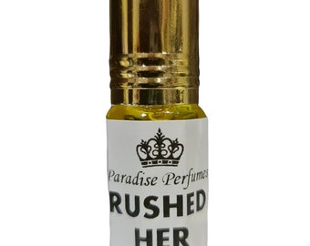 Aceite perfumado floral Rushed Her: aroma a rosa jazmín, vegano y sin alcohol