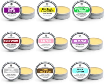 Bálsamo de perfume sólido artesanal: Fragancia de diseño (15 ml)