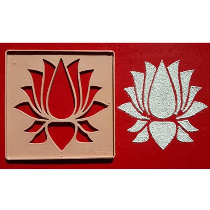 Ready to Draw Rangoli Making Stencils, Rangoli Plastic Stencils for