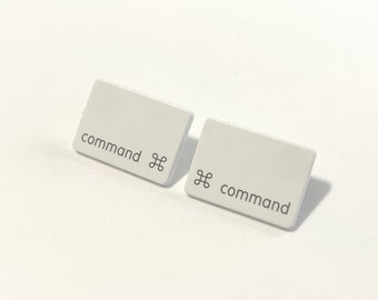 Upcycled Mac Keyboard Earrings (special keys)