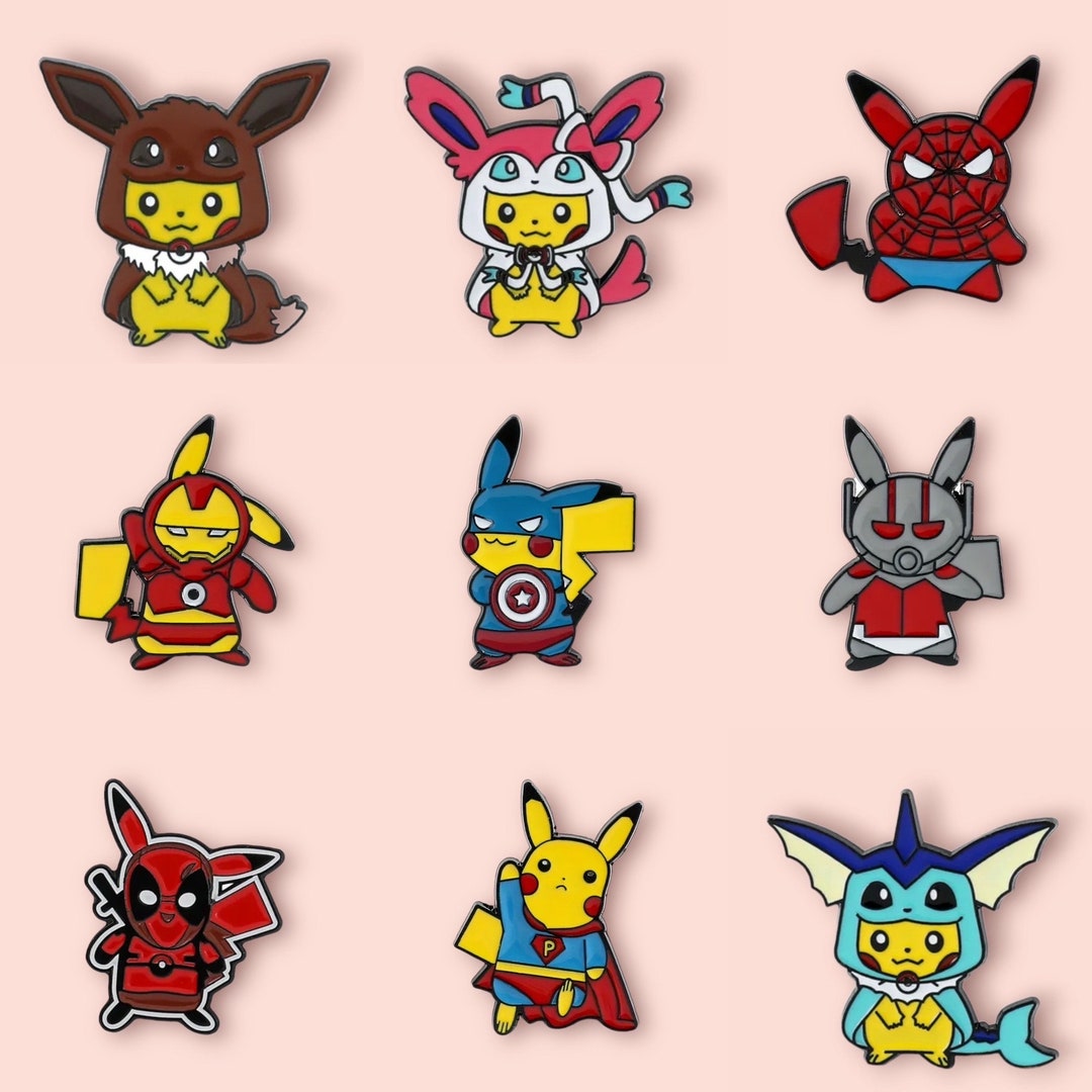 Pikachu Dressed as Pin - Etsy