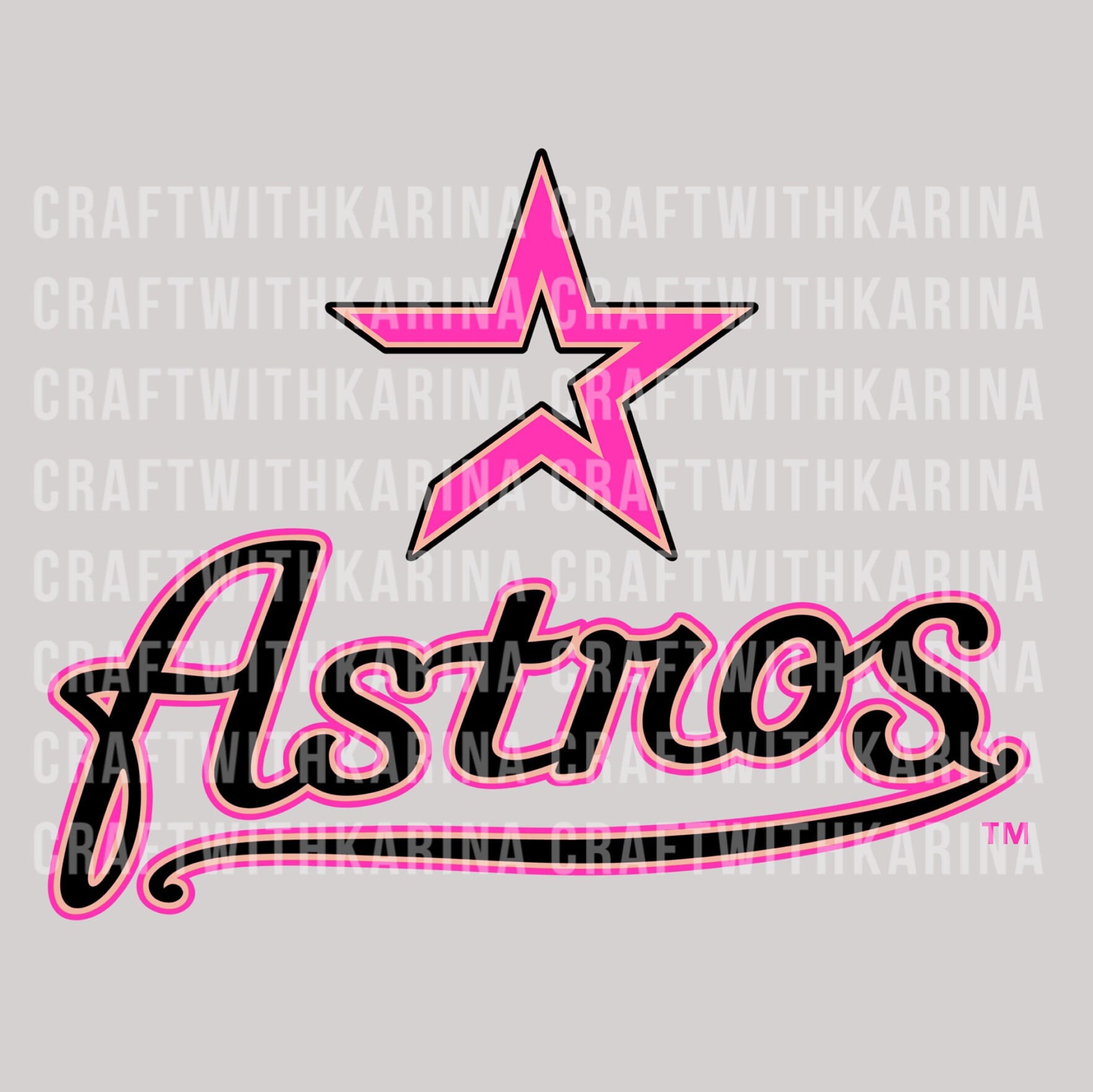 Hot Pink Astros PNG 