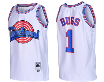 Jugend Basketball Jersey Bugs #1 Moive Space Jam Jersey Jungen Sport Shirts