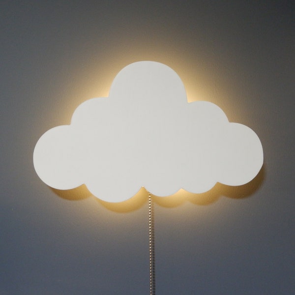 Set of 2 Kids room cloud light, Wooden nursery wall light, toddler room cloud, CLOUD Wall LIGHT, Baby Room Wall cloud Hanging Bedside Light