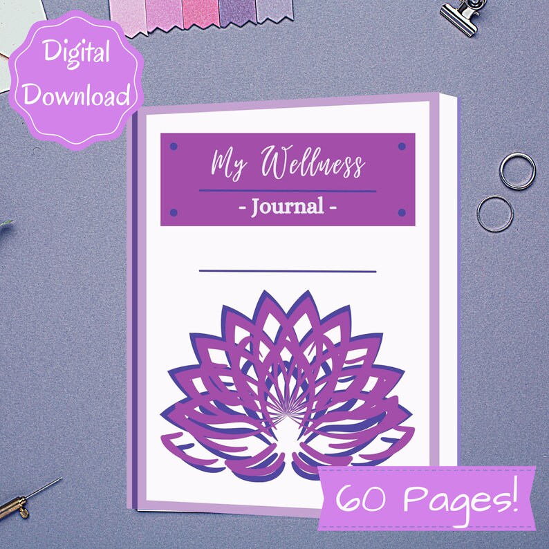 DIGITAL WELLNESS JOURNAL Printable Wellness Prompts 60 Page in Full ...