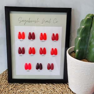 All Things Red | Press On Nails | Solid Color | Matte or Glossy | Full or Custom Sized Set