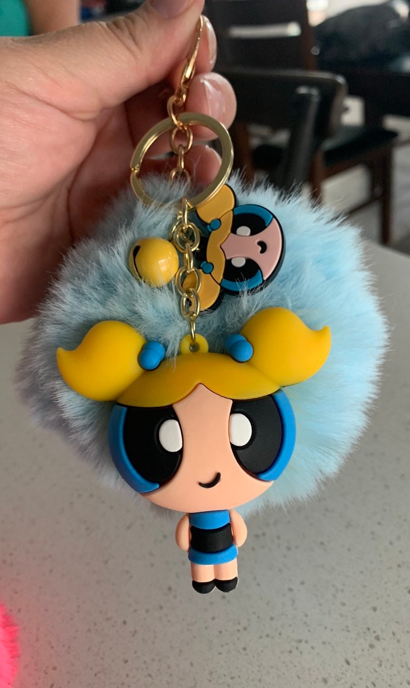 Bubbles Keychain powerpuff Girl Etsy