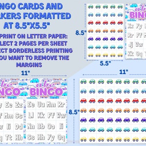 Cars Party Games, Cute ABC Coloring, Alphabet Bingo, Fun Way to ...