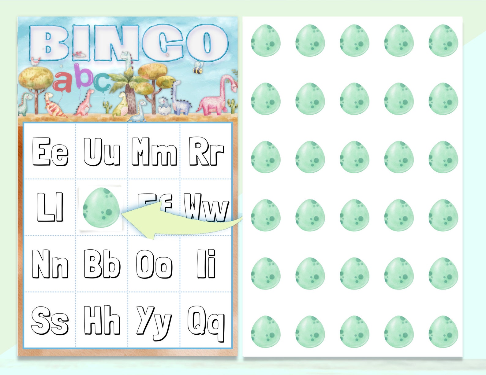 ALPHABET Games, Fun ABC Coloring Sheets, Dinosaur Bingo, Dinosaur Party ...