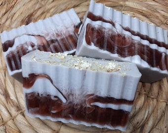 Oatmeal Milk & Honey Scented Soap, Handcrafted Soap, Goat's Milk Soap