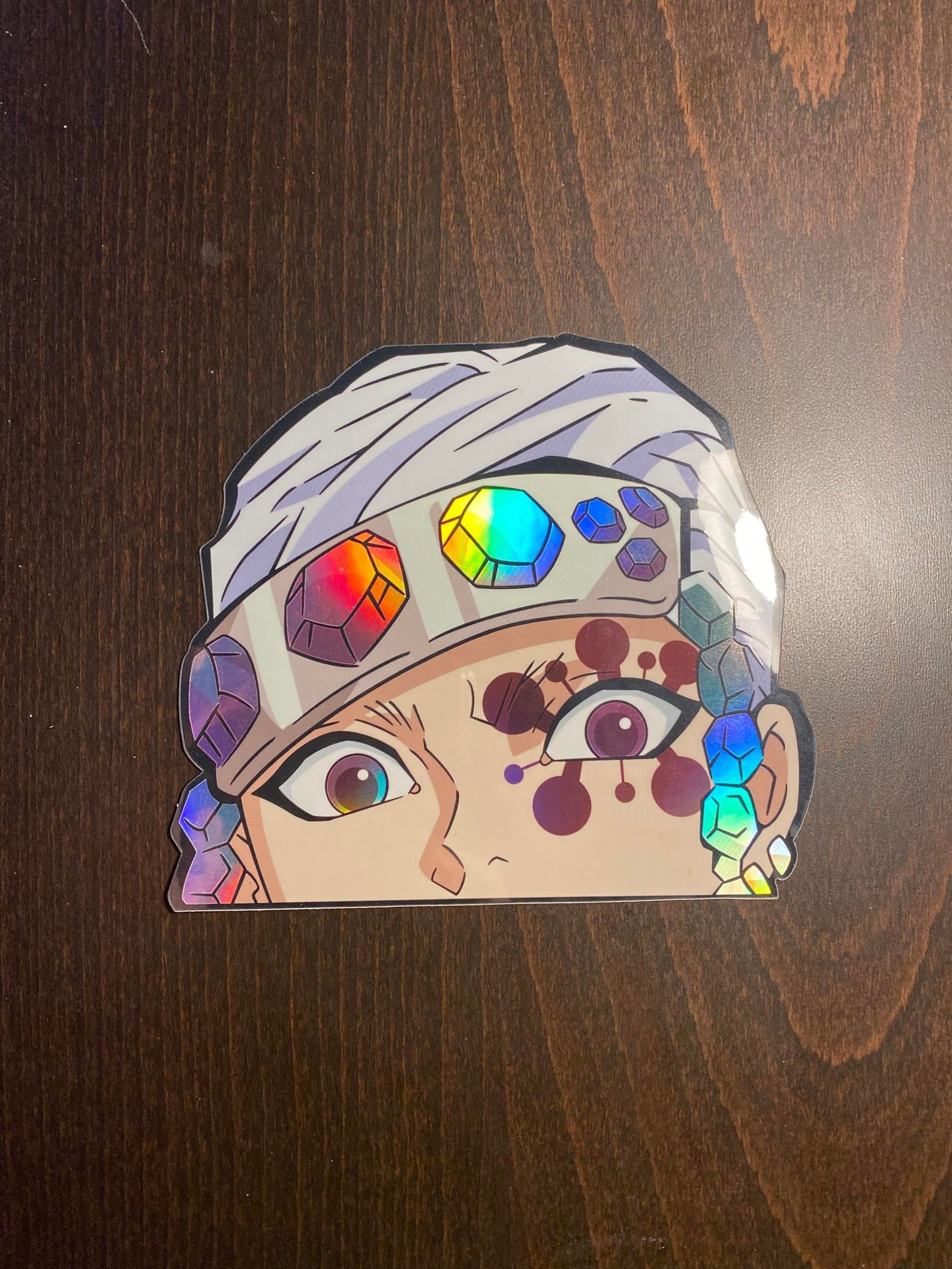 Tengen Uzun holographic sticker of his eyes up