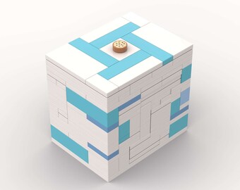 Cookie Lego Puzzle Box - Azure