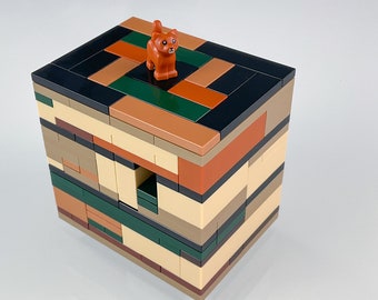 Koneko Forest with Brown Kitten - Lego Puzzle Box
