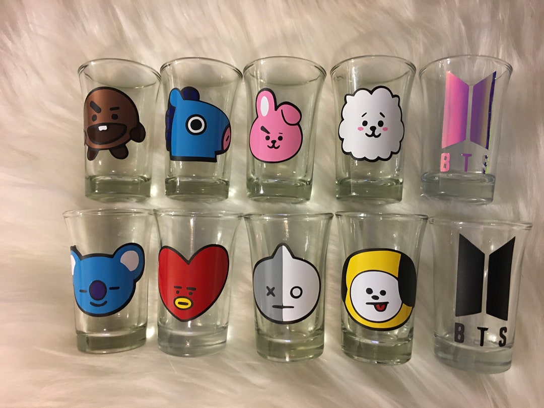 Bts Shot Glass, Bts, Bts Shot Glasses, Bts Merch, Bts Gifts, Bts Glass ...