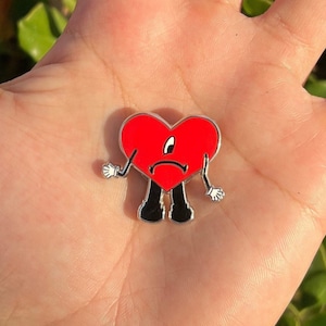 Bad Bunny Heart Magnetic Pin