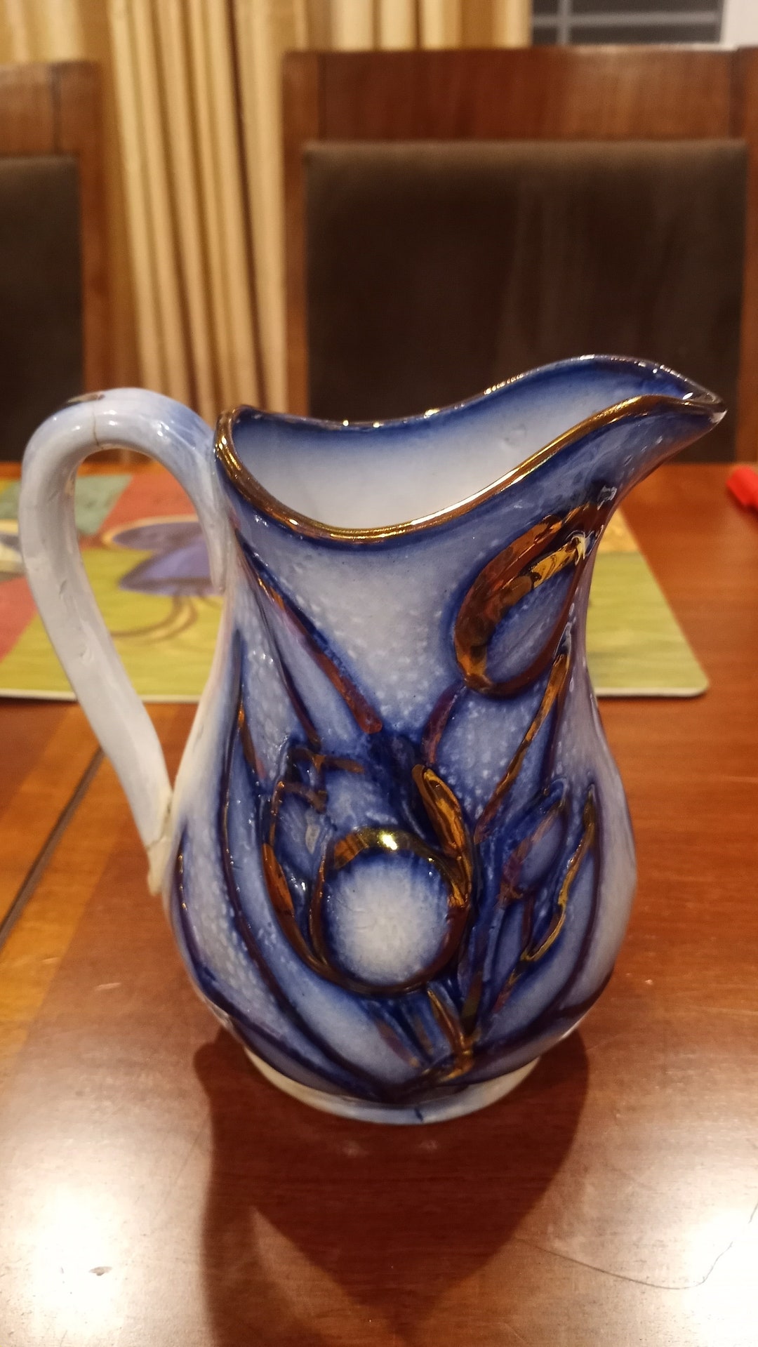 Antique James Dudson Lusterware Tulip Pitcher Hanley England C. 1860 Etsy