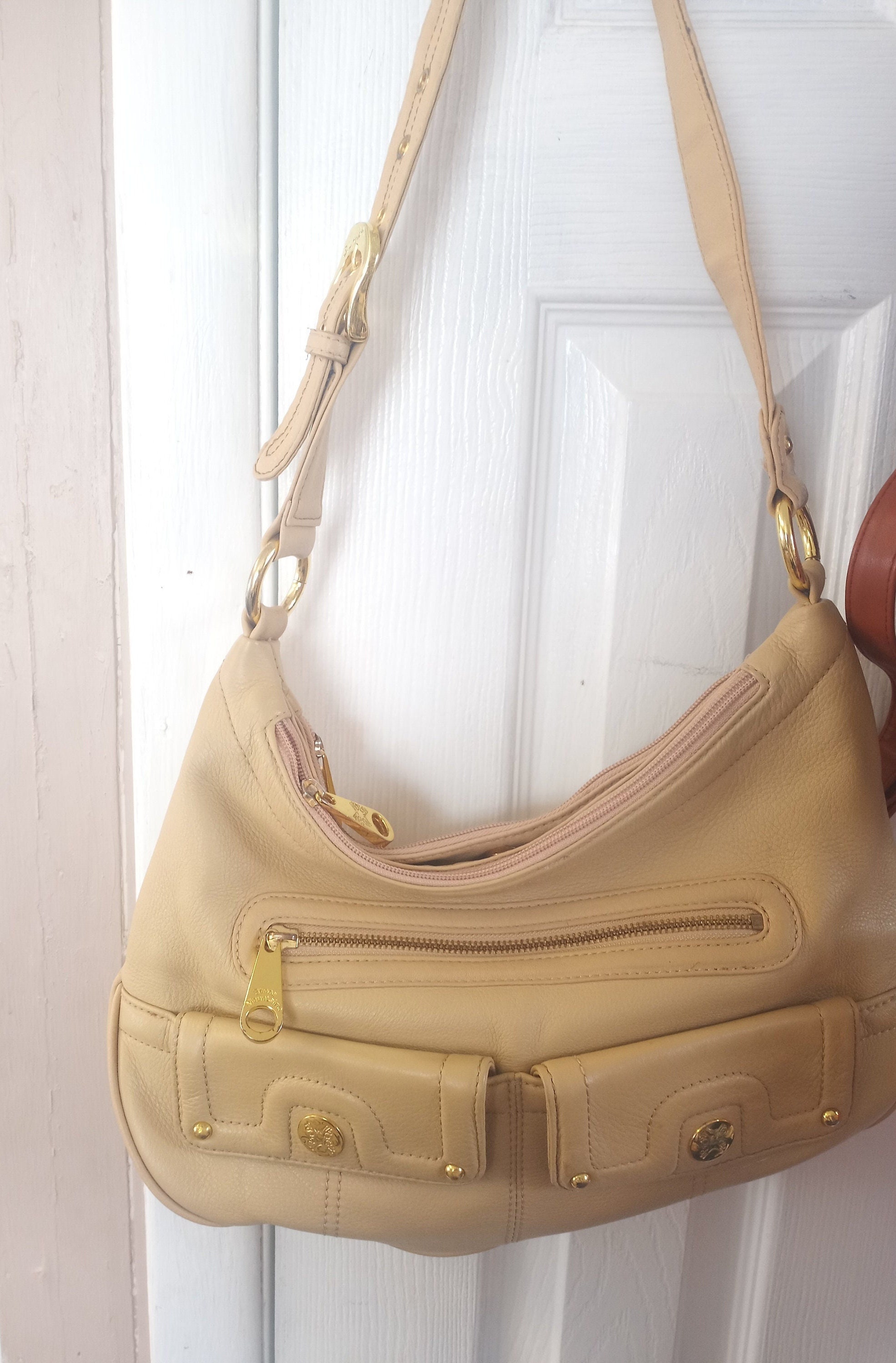 Shoulder Bag, Stone Mountain, Tote Bag, Faux Leather, Tan and
