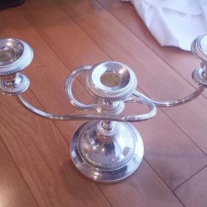 Beautiful Antique Silver Candelabra