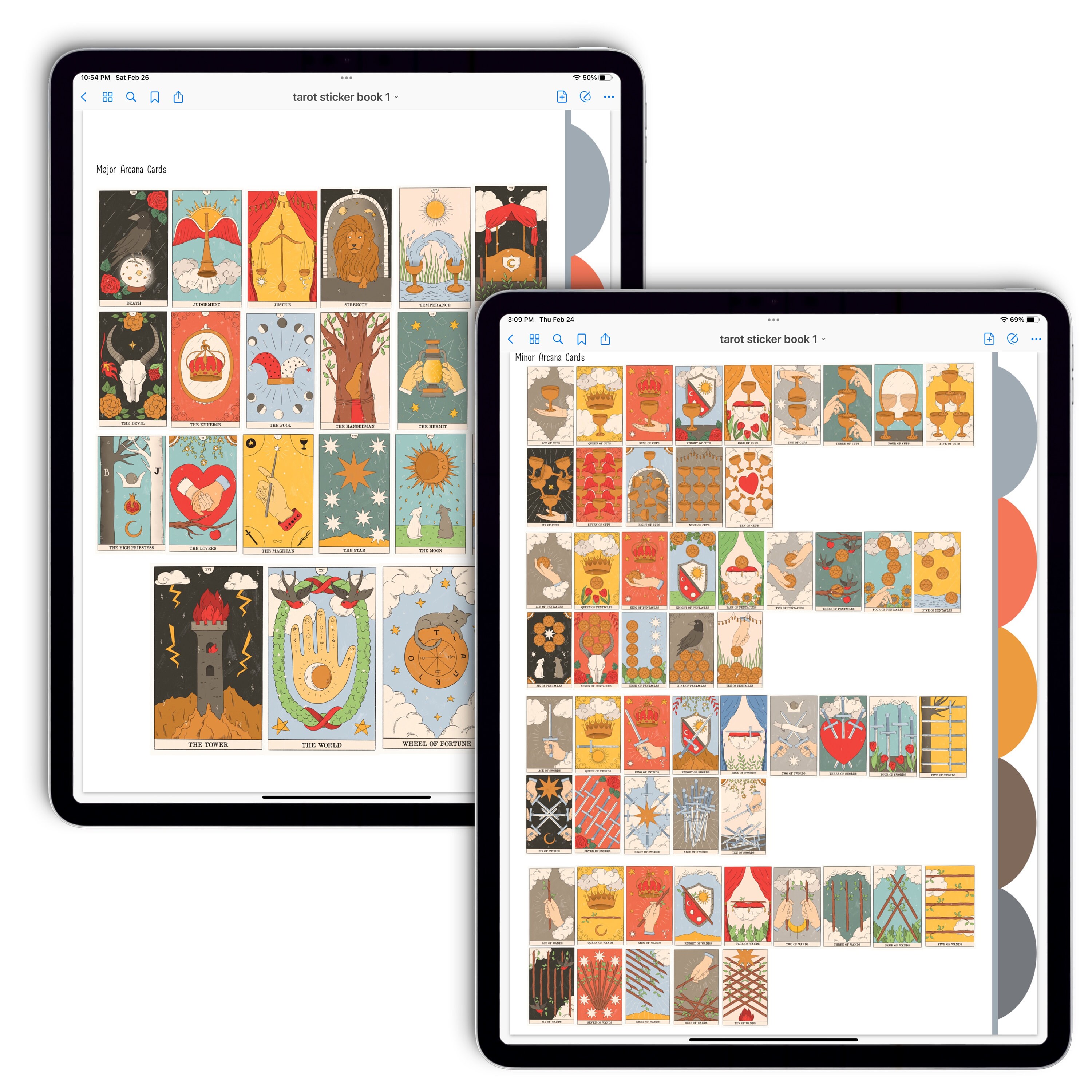 Goodnotes Sticker Book Tarot Stickers Digital Tarot Etsy