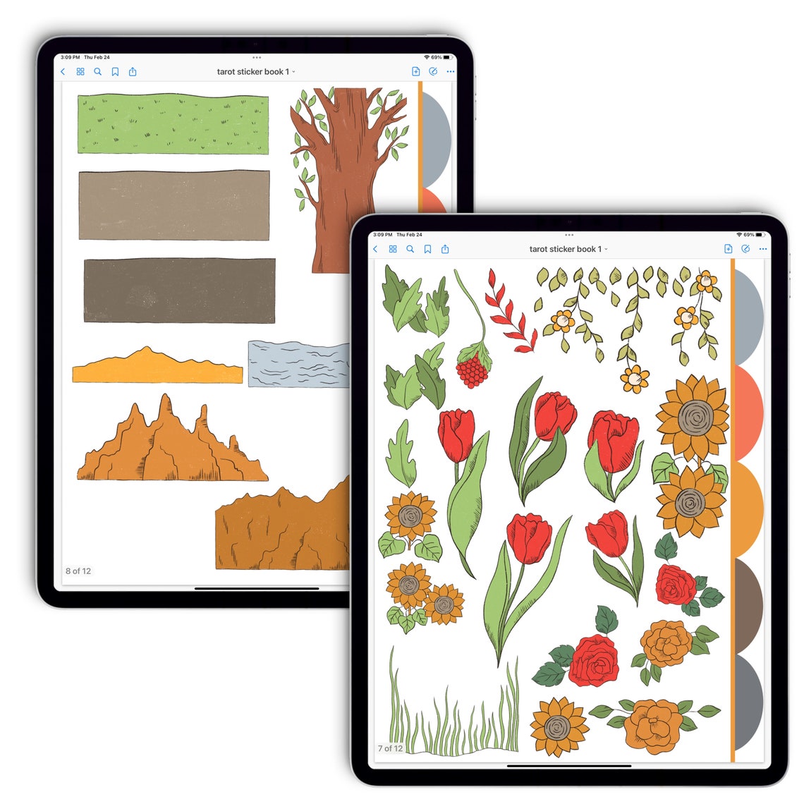 Goodnotes Sticker Book Tarot Stickers Digital Tarot Etsy