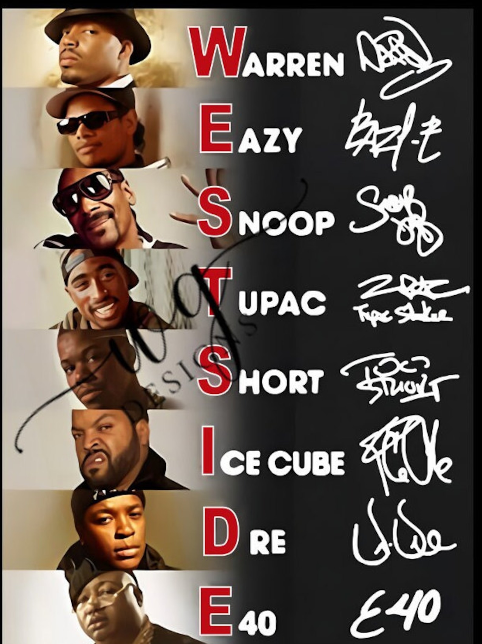 Westside Shirt, West Coast Hiphop Shirt, Rap Legends Shirt, California ...