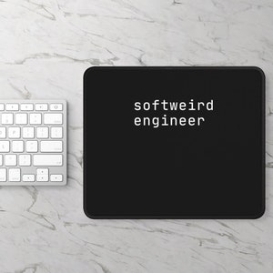 Softweird Engineer Mouse Pad | Software Engineer Gaming | Funny Tech Gift | Software Developer | Programmer Nerd
