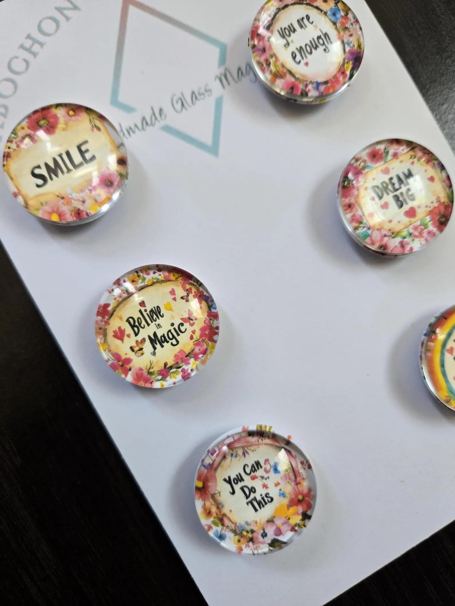 Keychains Ref Magnets Motivational Quote Magnets, Keychain, Glass, 1-inch Round, 25mm ...