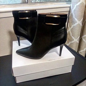 Calvin klein women's on sale georgene booties
