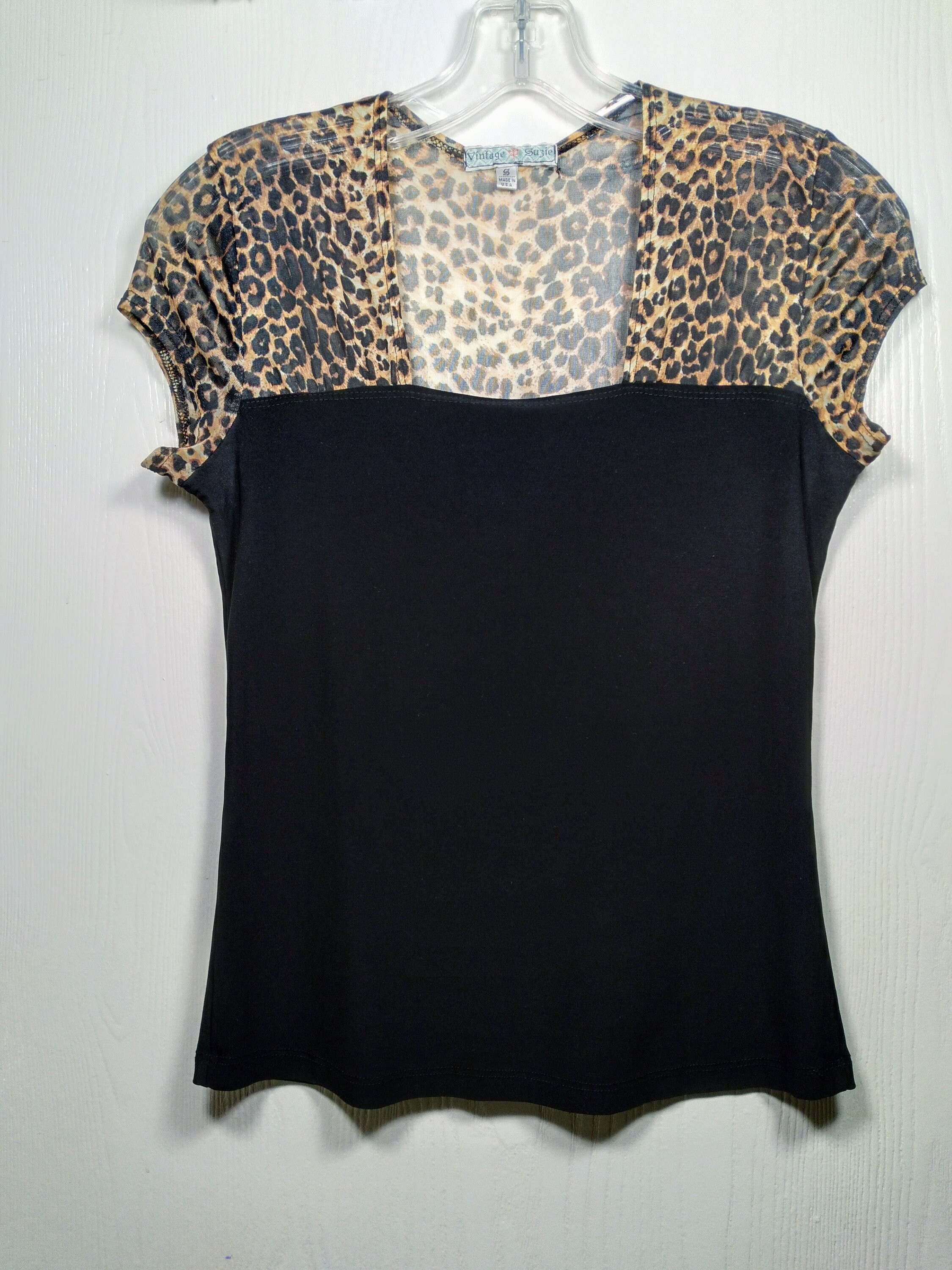 Vintage Suzie Animal Print Short Sleeve 