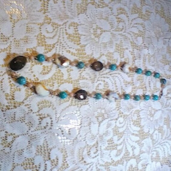 Chunky Beaded Necklace Multi colored - image 6