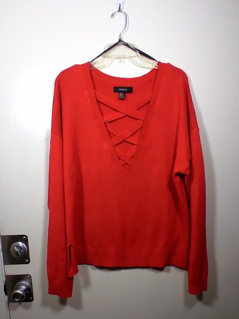 Red sweater forever 21 best sale