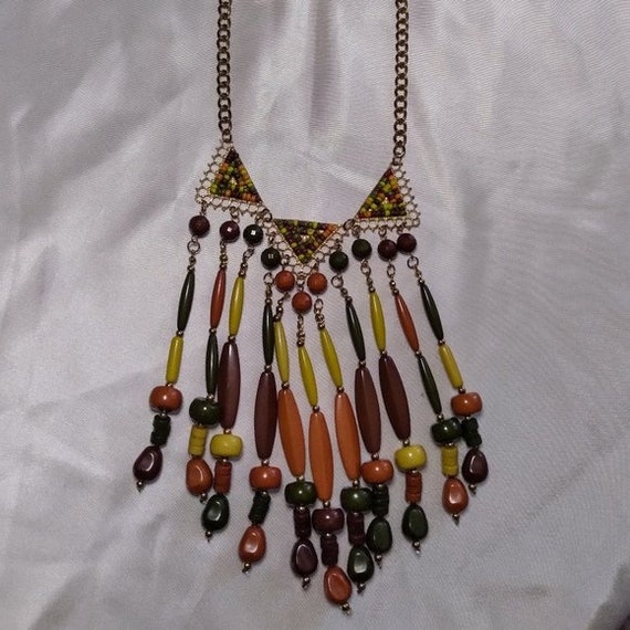 Beautiful Exotic Beaded Necklace - image 5