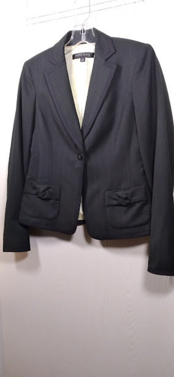 ANNE KLEIN Pin Striped Blazer Jacket NWOT-Size 0 - image 4