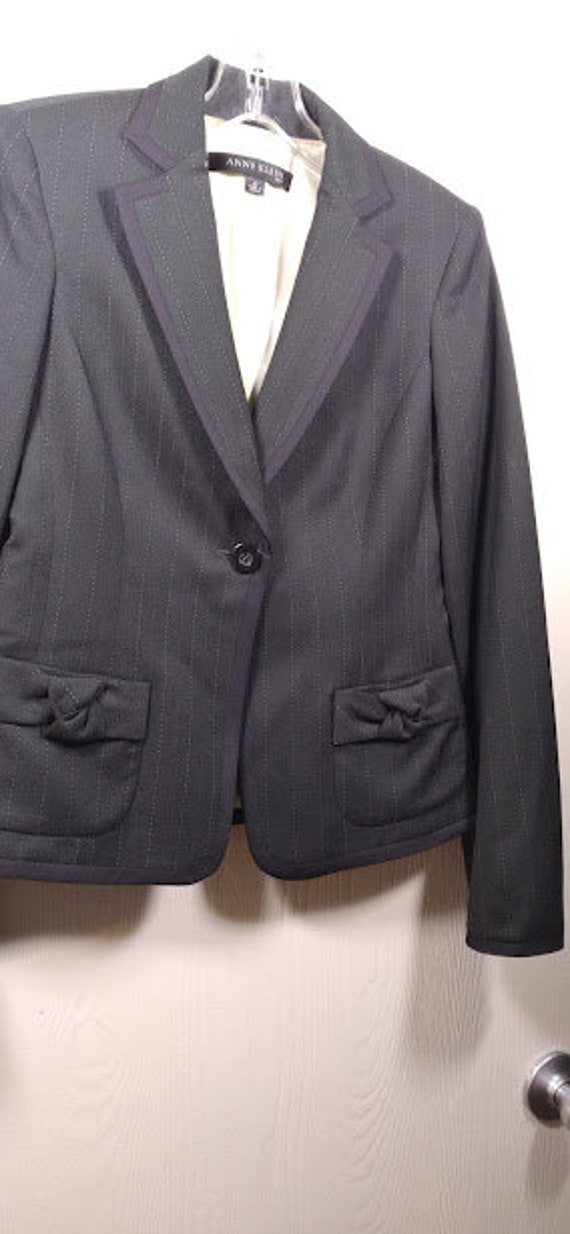 ANNE KLEIN Pin Striped Blazer Jacket NWOT-Size 0 - image 3