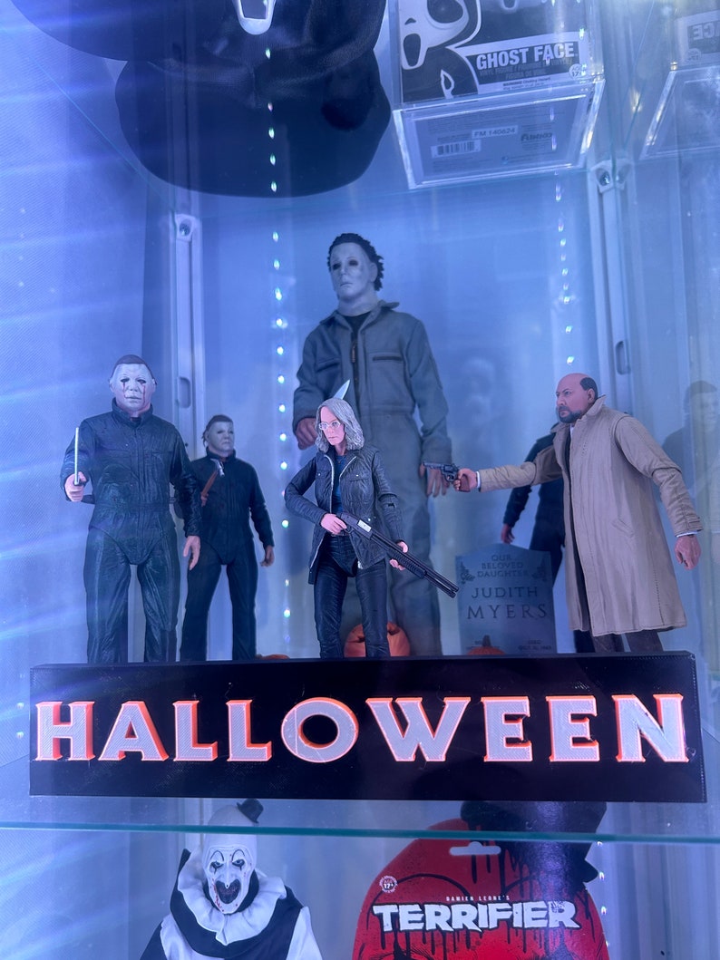 Halloween Micheal Myers Display Plaque, 3D Printed Logo Etsy UK